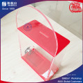 Durable Cheap Acrylic Donation Box with Brochure Holder